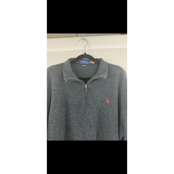 Ralph Lauren Polo Men’s XL Grey Cable-Knit Cotton Sweater Classic Crewneck - Picture 4 of 9